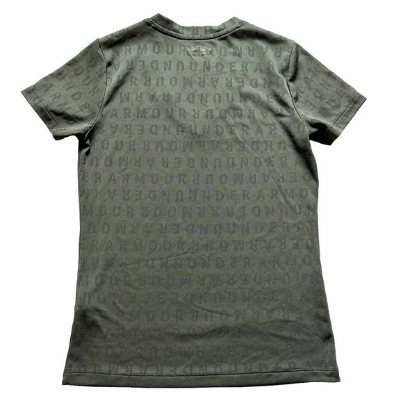 Under Armour Velocity Wordmark loose fit Short Sleeve Tee dark green - Picture 2 of 4